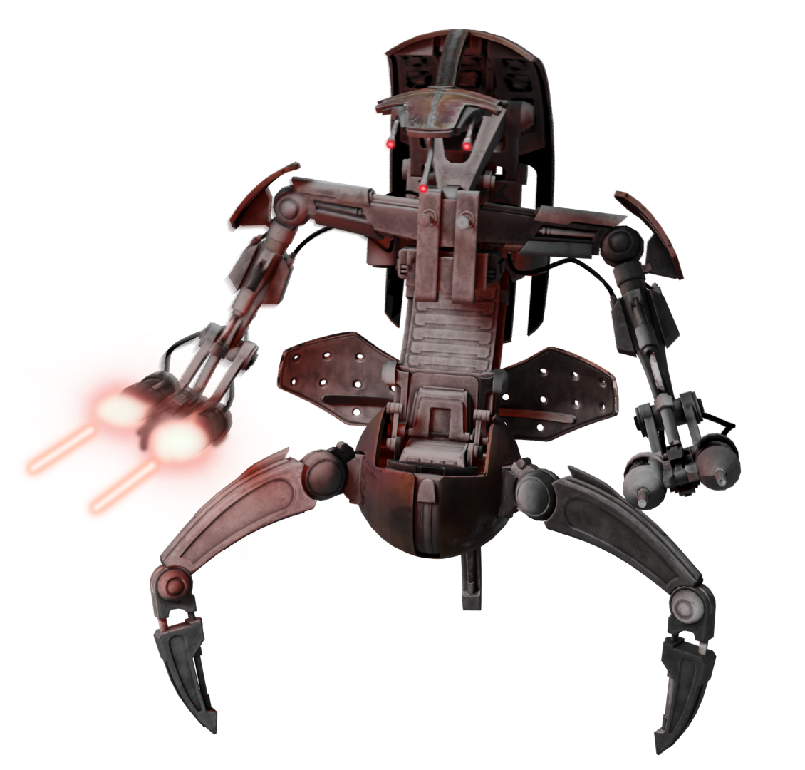 Droideka combat scene